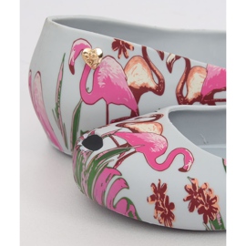 Meliski con flamencos grises CK85 Gris violeta multicolor 1