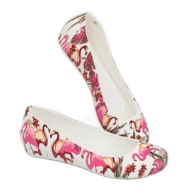 Meliski con flamencos blancos CK85 Blanco violeta multicolor 2