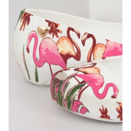 Meliski con flamencos blancos CK85 Blanco violeta multicolor 1