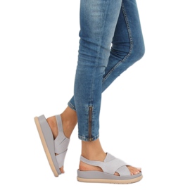 Sandalias de mujer gris G-202 Gris 1