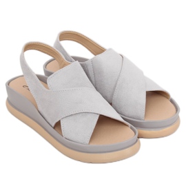 Sandalias de mujer gris G-202 Gris 3