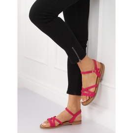 Sandalias mujer fucsia S55 Rosered rosado 1