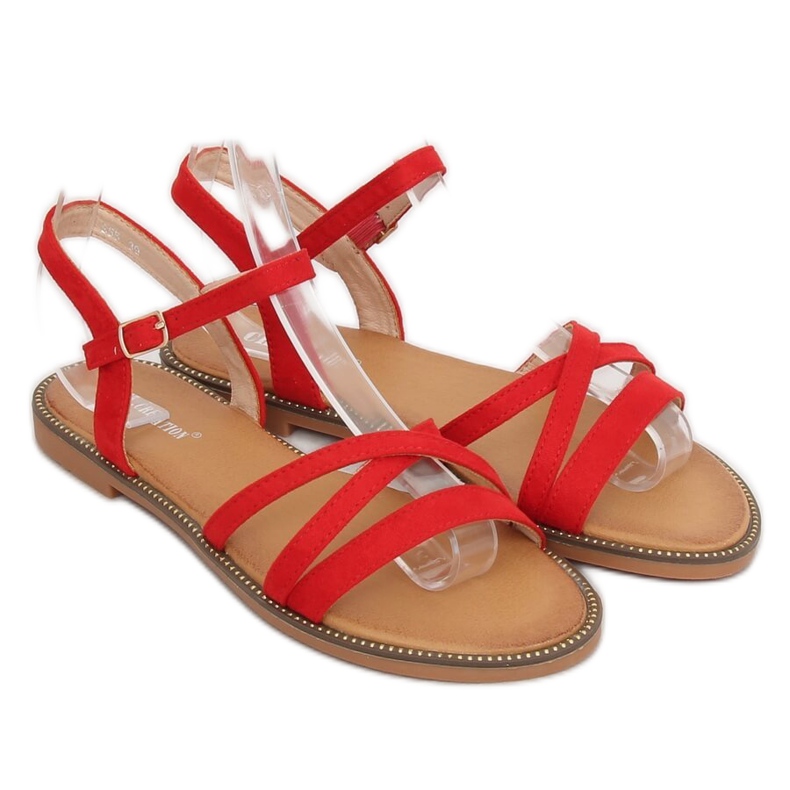 Sandalias rojas de mujer S55 Rojo 2