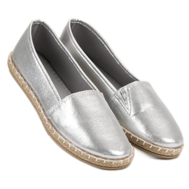 New Tlck Alpargatas plateadas gris 6
