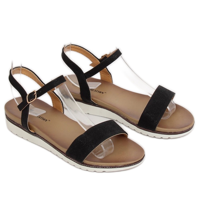 Sandalias de mujer negras S18-33 Negra negro 2