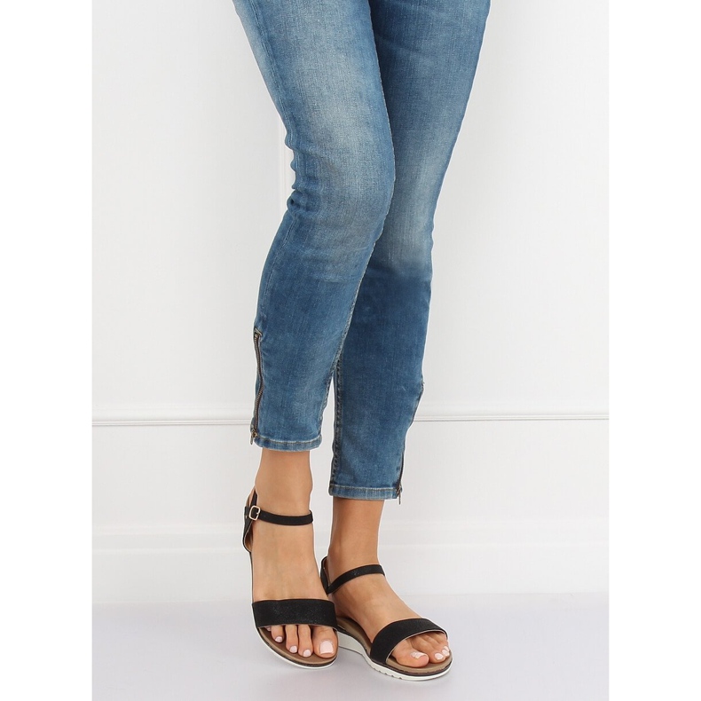 Sandalias de mujer negras S18-33 Negra negro 1