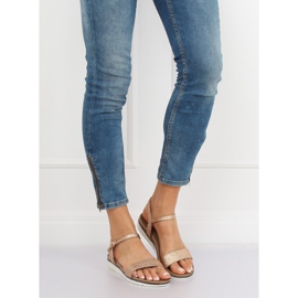 Sandalias de mujer Champagne S18-33 Champagne rosa 1