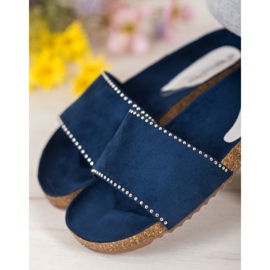 Goodin Zapatillas de gamuza azul marino 2