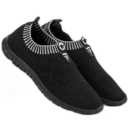 Renda Zapatos sin cordones para mujer negro 5