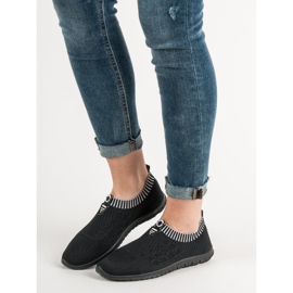 Renda Zapatos sin cordones para mujer negro 6