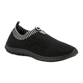 Renda Zapatos sin cordones para mujer negro 2
