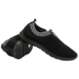 Renda Zapatos sin cordones para mujer negro 4