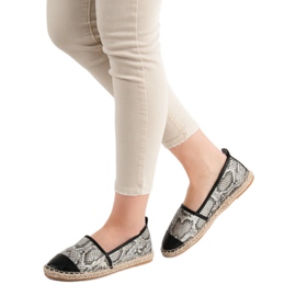 Vices Alpargatas Vinceza con estampado de serpiente negro gris multicolor 4