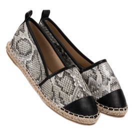 Vices Alpargatas Vinceza con estampado de serpiente negro gris multicolor 2