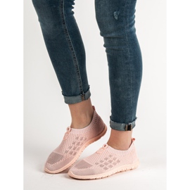 Renda Zapatos sin cordones para mujer rosa 2