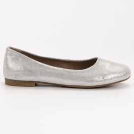Bailarinas VINCEZA de piel gris 2