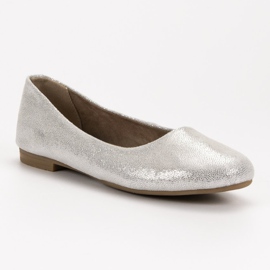 Bailarinas VINCEZA de piel gris 3