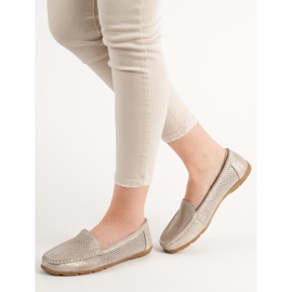 Mocasines VINCEZA de piel amarillo 3