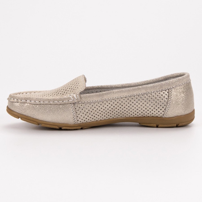 Mocasines VINCEZA de piel amarillo 1