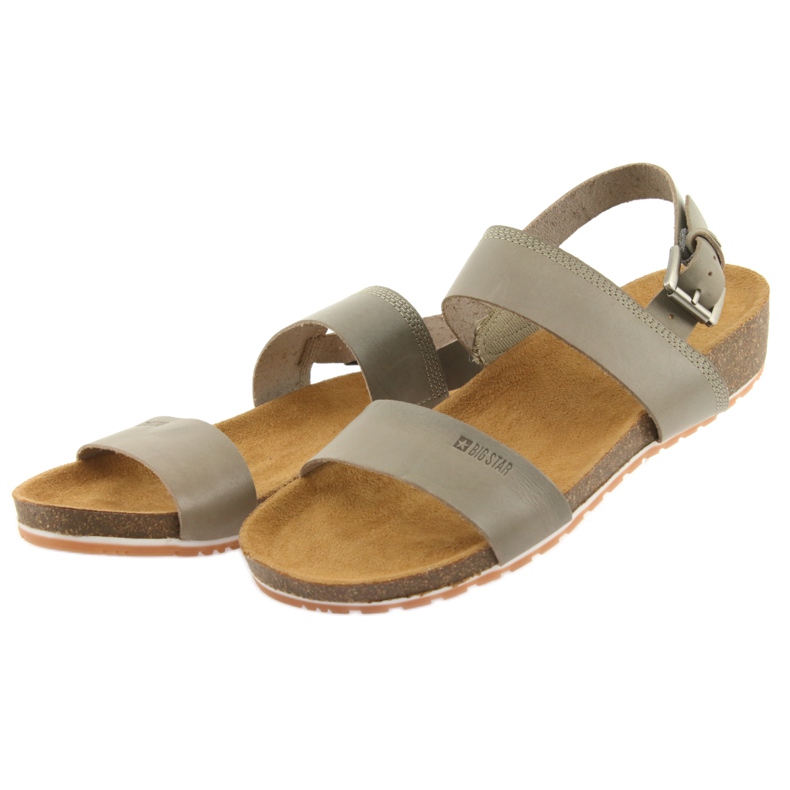 Sandalias de mujer Big Star Grey 274A014 multicolor 3