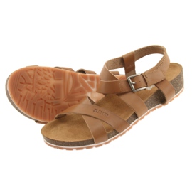 Sandalias mujer Big Star camel 274A010 marrón 4