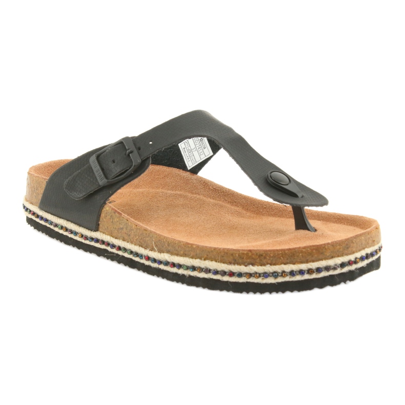 Pantuflas perfiladas de mujer Big Star 274132 negro 1