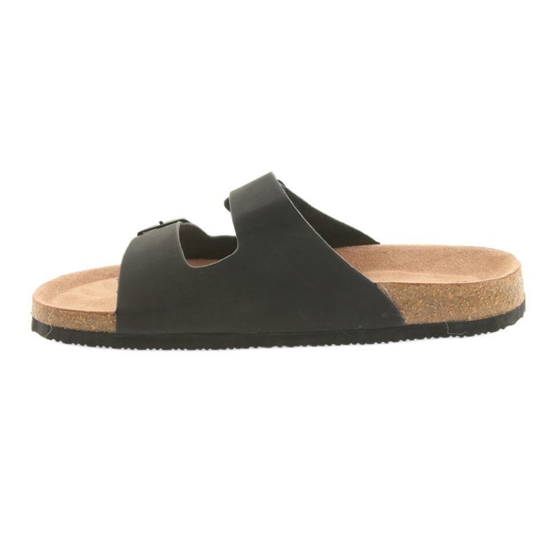 Pantuflas negras Big Star 174605 perfiladas para hombre negro 2