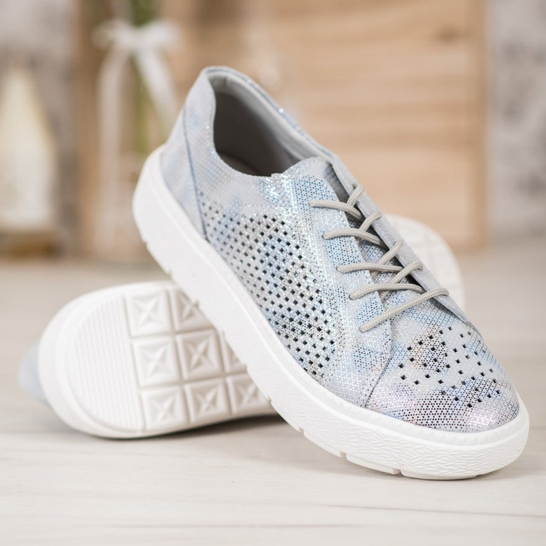 Goodin Zapatos con cordones gris 1