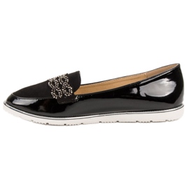 SHELOVET Mocasines lacados negro 3