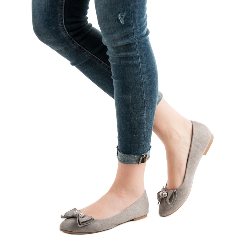 Super Mode Bailarina con lazo gris 1 Super Mode Bailarina con lazo gris 1