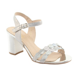 Sandalias plateadas de mujer Gamis 3658 azul gris rosa 3