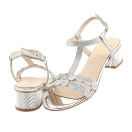 Sandalias mujer rayas Gamis 3661 gris perla 4 Sandalias mujer rayas Gamis 3661 gris perla 4