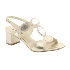 Sandalias mujer beige / dorado Anabelle 1352 marrón amarillo 1