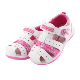 American Club Sandalias de niña American DR18 blanco rosa 3