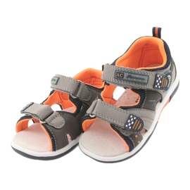 American Club DR13 sandalias para niño gris naranja azul marino 3 American Club DR13 sandalias para niño gris naranja azul marino 3