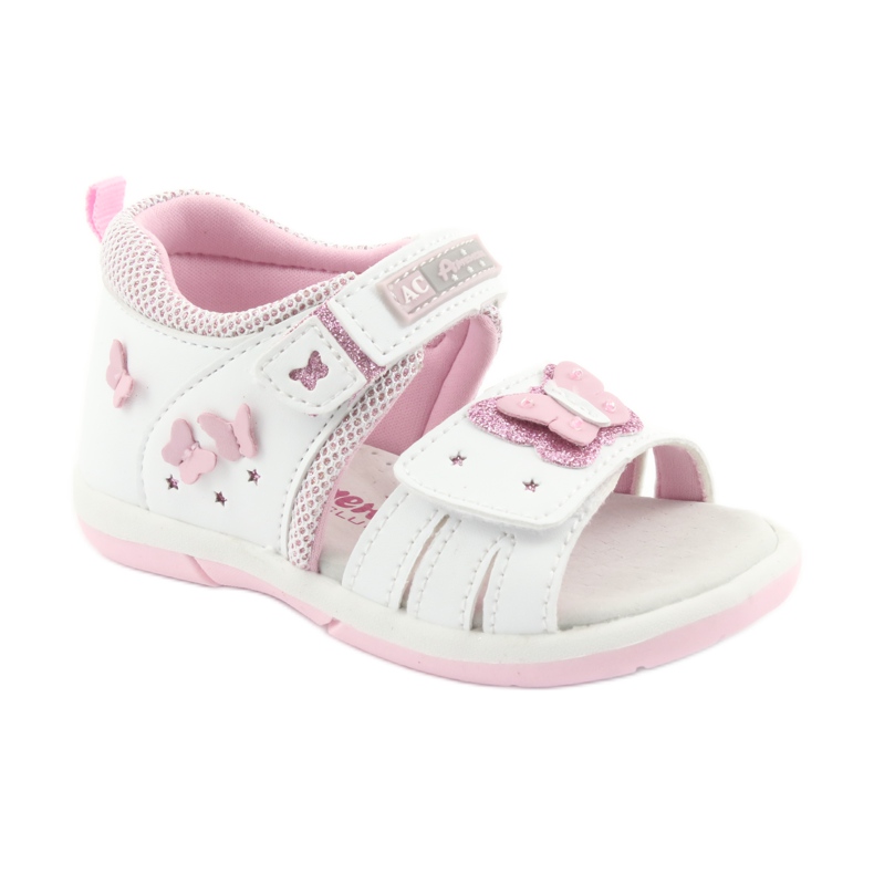 American Club Sandalias de niña American DR19 white butterfly blanco rosado 1 American Club Sandalias de niña American DR19 white butterfly blanco rosado 1