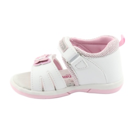 American Club Sandalias de niña American DR19 white butterfly blanco rosado 2 American Club Sandalias de niña American DR19 white butterfly blanco rosado 2