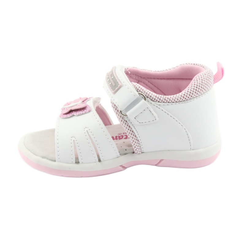 American Club Sandalias de niña American DR19 white butterfly blanco rosado 2