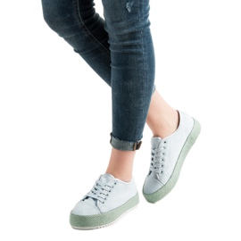 SHELOVET Zapatillas alpargatas azul 1