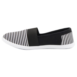 SHELOVET Slipons a rayas negro 6