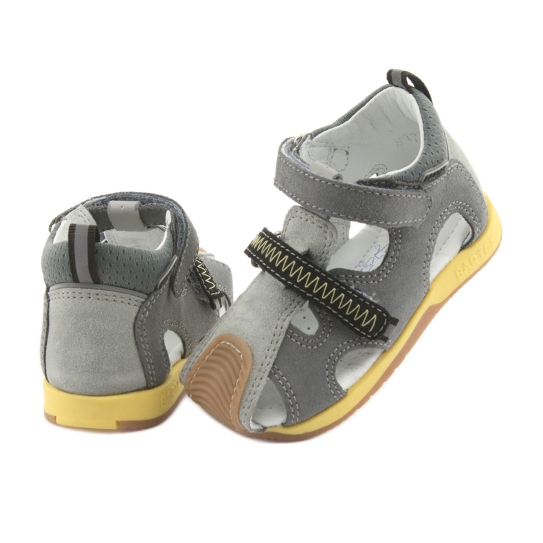 Sandalias niño nabos Bartek 81772 gris amarillo 4