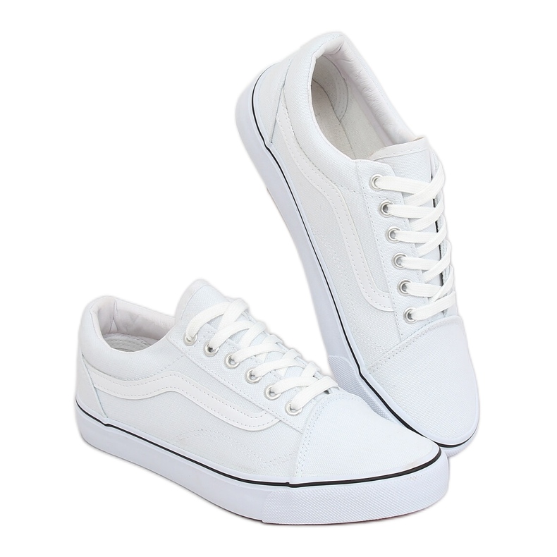 Zapatillas de mujer blancas LS-2091 White blanco 2