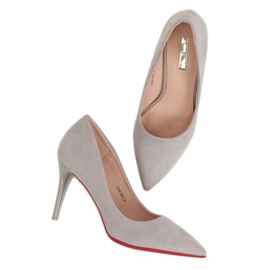 Zapatos de salón en gris E22369 Pin gris 1