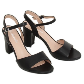 Sandalias negras tacones altos FZ583 Black negro 2
