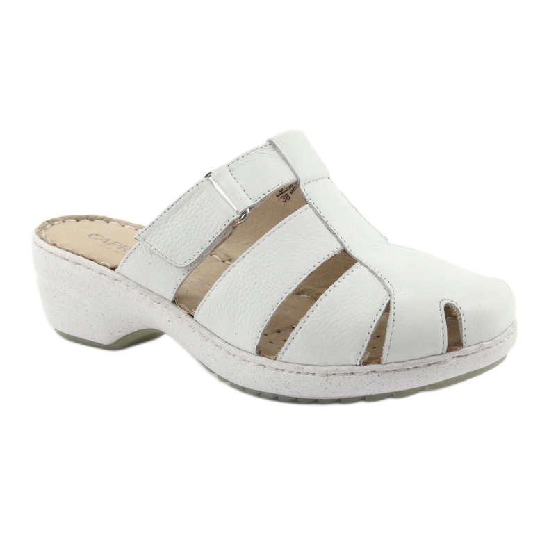 Pantuflas de cuña de mujer Caprice 27353 blanco 1