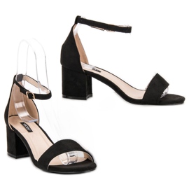 Sandalias VICES de ante negro 2 Sandalias VICES de ante negro 2