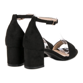 Sandalias VICES de ante negro 1