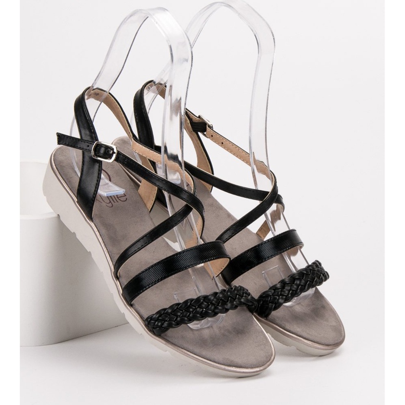 Kylie Sandalias negras en la plataforma negro 1 Kylie Sandalias negras en la plataforma negro 1