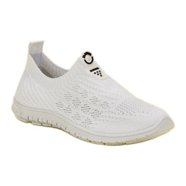 Renda Zapatos sin cordones para mujer blanco 6