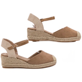 Kylie Alpargatas de cuña beige 4